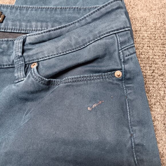 Calvin Klein Jeans Women 6 Blue Skinny Leg Mid Rise Stretch Pants - Picture 2 of 11